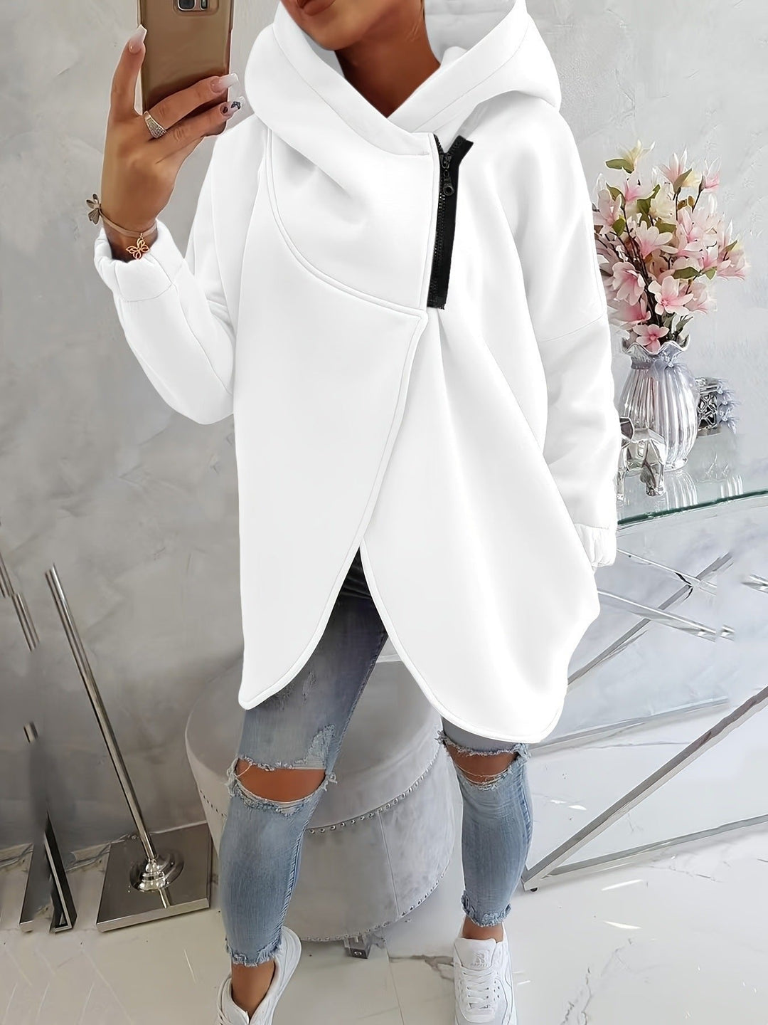 Victoire | Women's Oversized Zip Hoodie