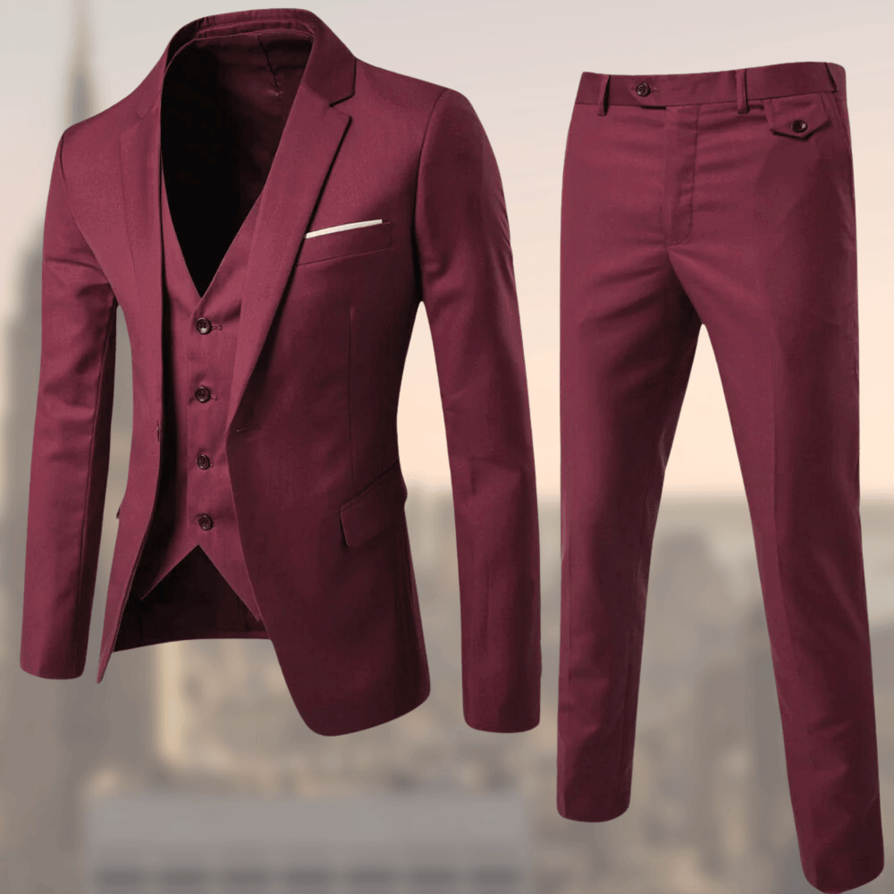 Vincent | Men's Notch Collar Two-Piece Suit Set