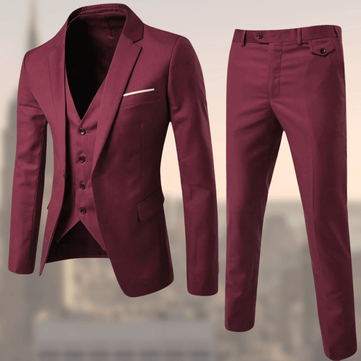Vincent | Men's Notch Collar Two-Piece Suit Set