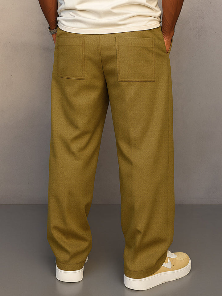 Walter | Men's Wide Leg Full Length Drawstring Lounge Pants