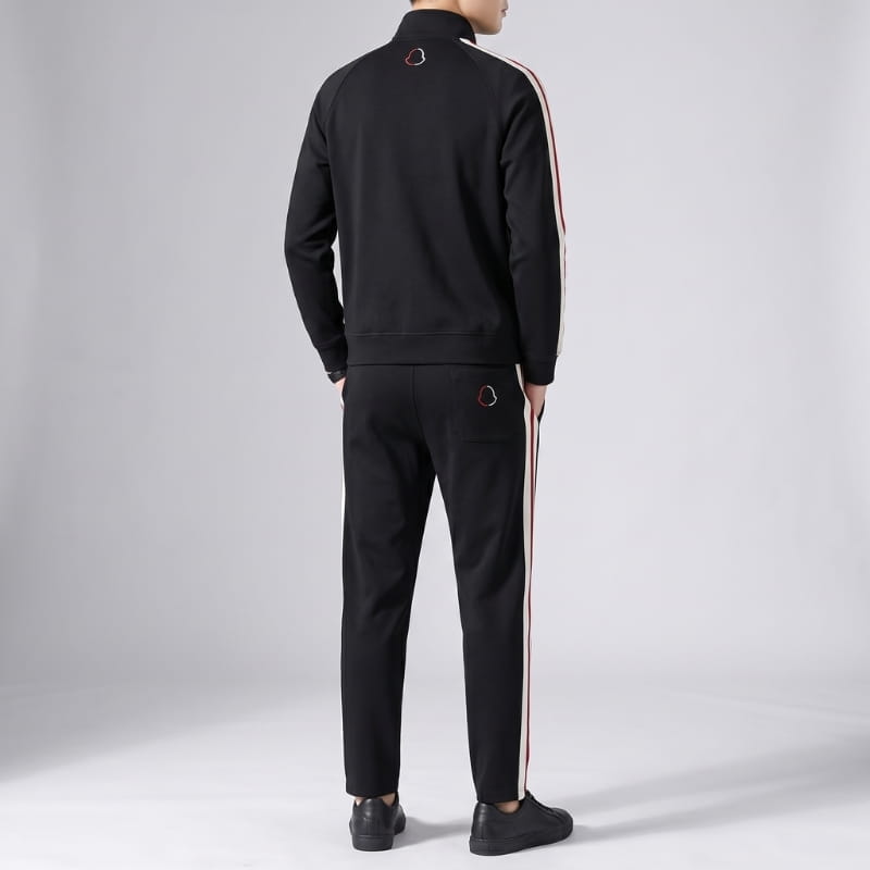 Wendell | Men's Side-Stripe Zip-Through Tracksuit Set