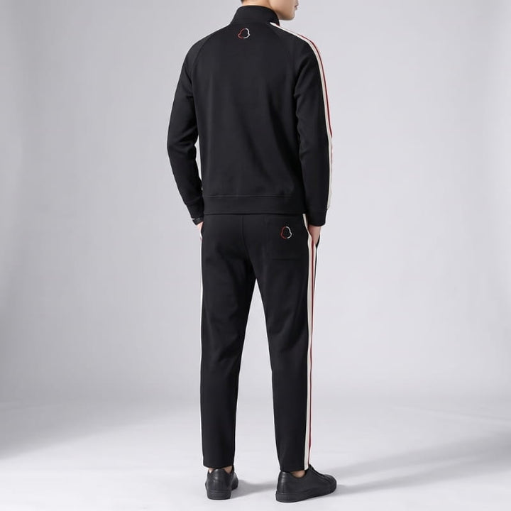 Wendell | Men's Side-Stripe Zip-Through Tracksuit Set