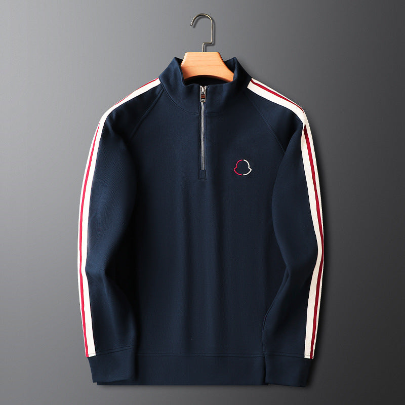 Wendell | Men's Side-Stripe Zip-Through Tracksuit Set