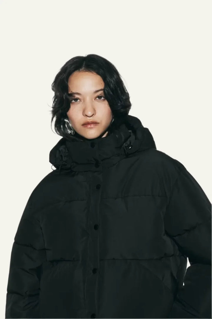 Coline | Women's Cropped Oversized Puffer with High Collar
