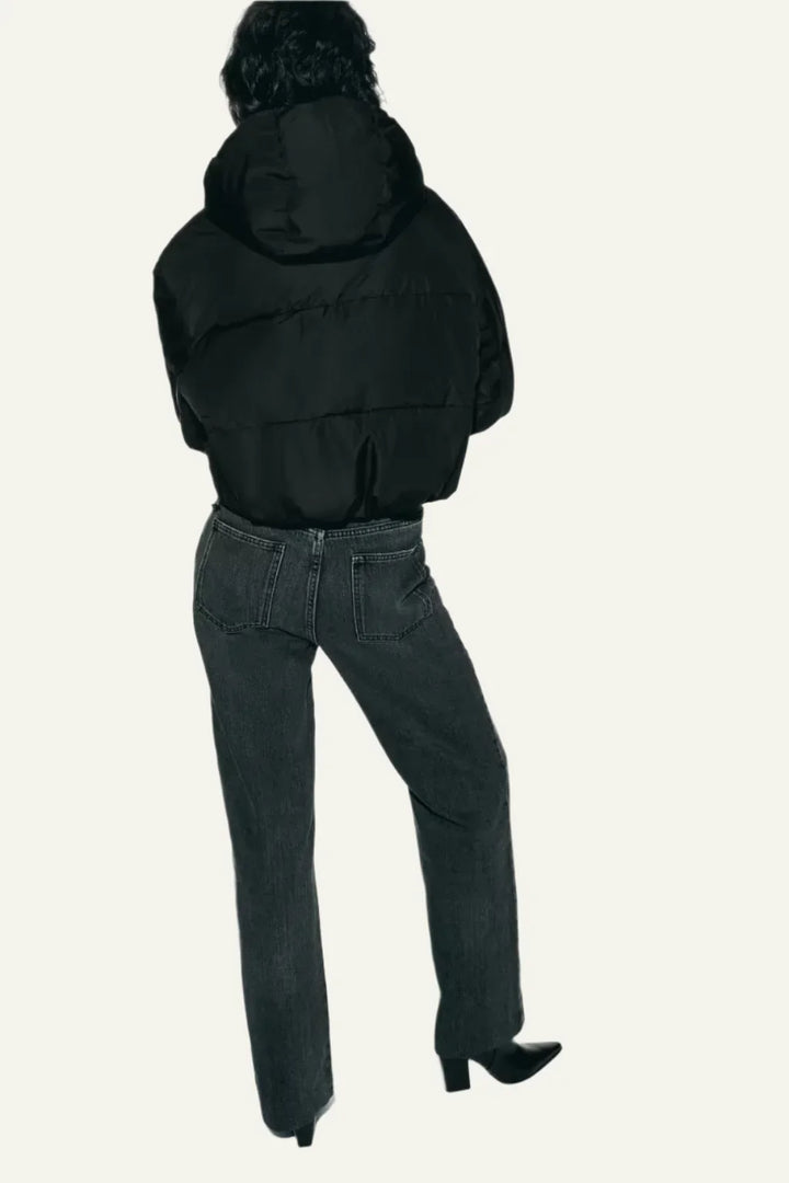 Coline | Women's Cropped Oversized Puffer with High Collar