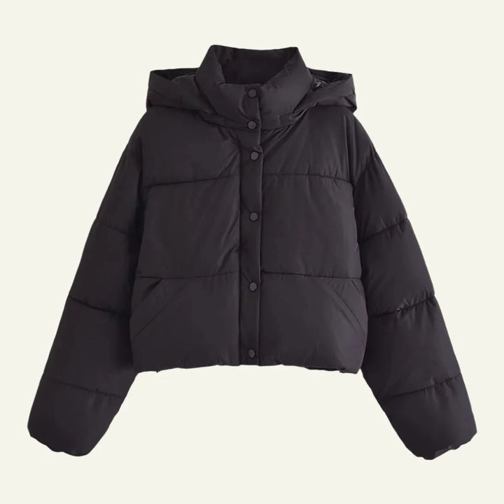 Coline | Women's Cropped Oversized Puffer with High Collar