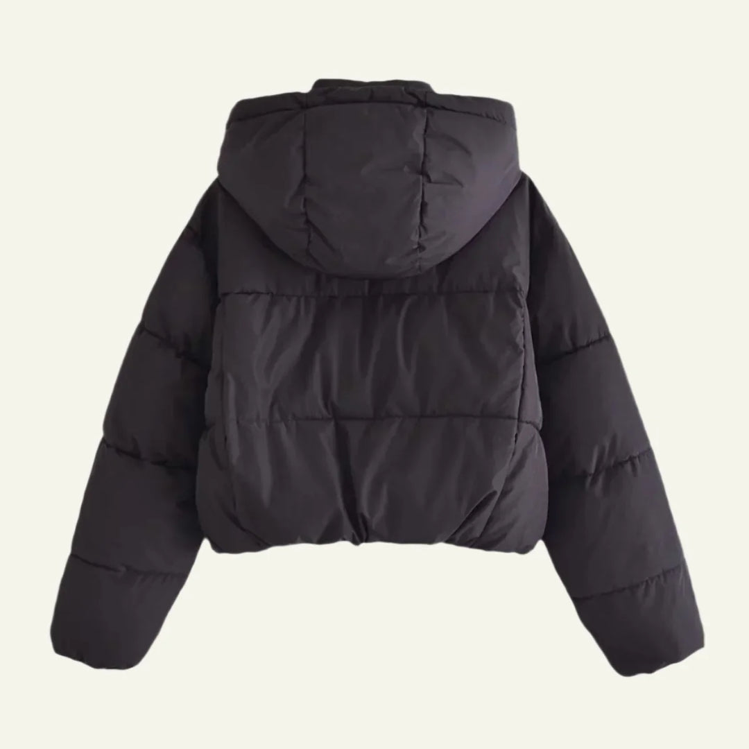 Coline | Women's Cropped Oversized Puffer with High Collar