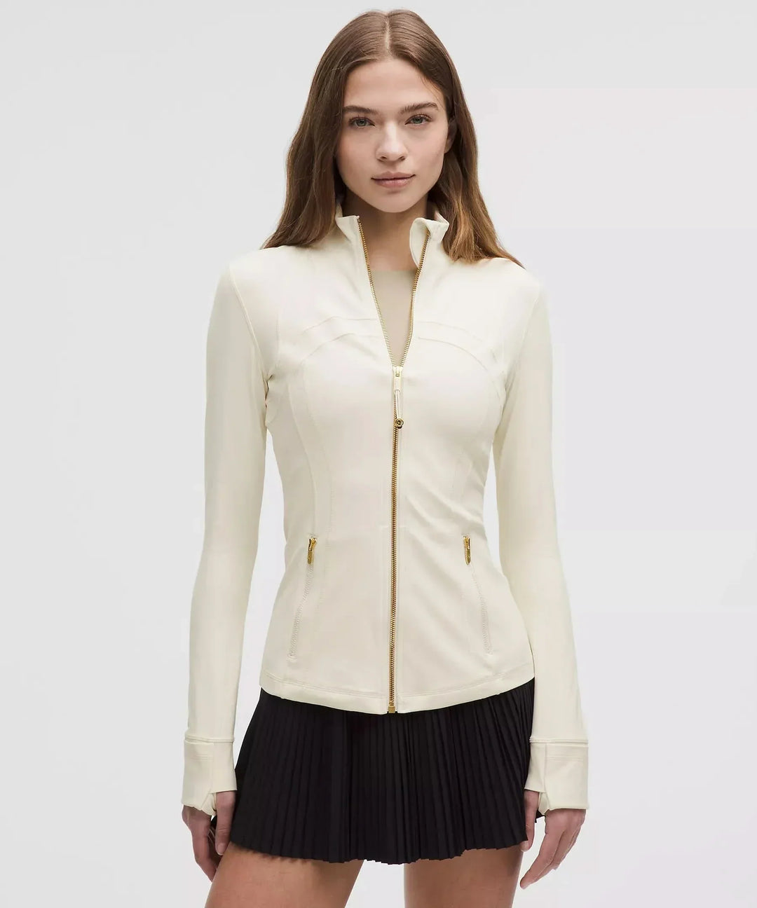 Carmen | Women's Fitted Zip Jacket with Peplum Hem