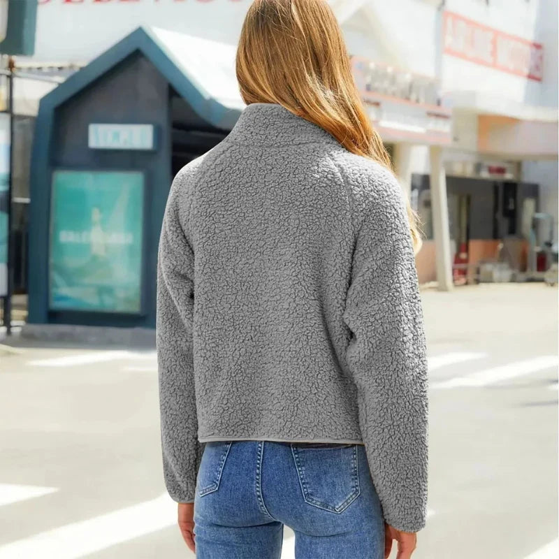 Hermine | Women's Colourblock Quilted and High-Pile Jacket