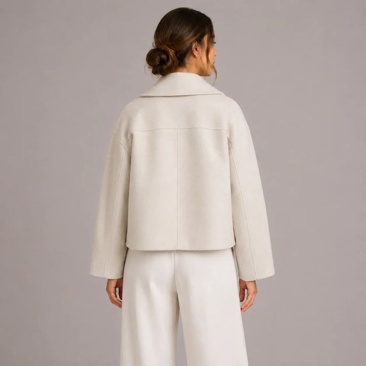 Sabine | Women's Cropped Double-Breasted Pea Coat