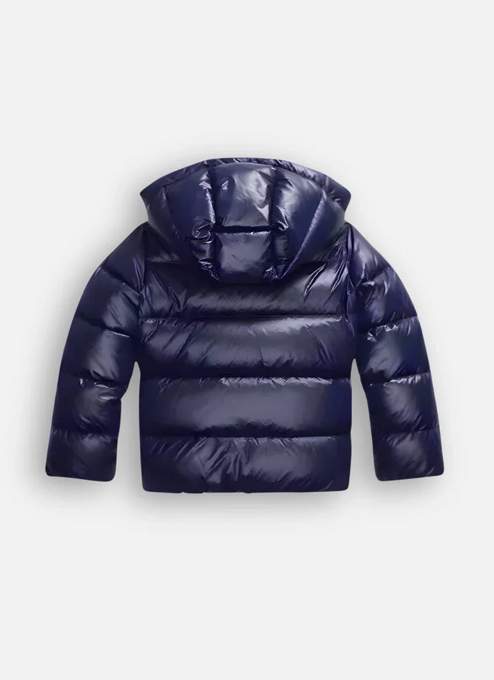 Pascaline | Women's Cropped Hooded Puffer Jacket with High Shine