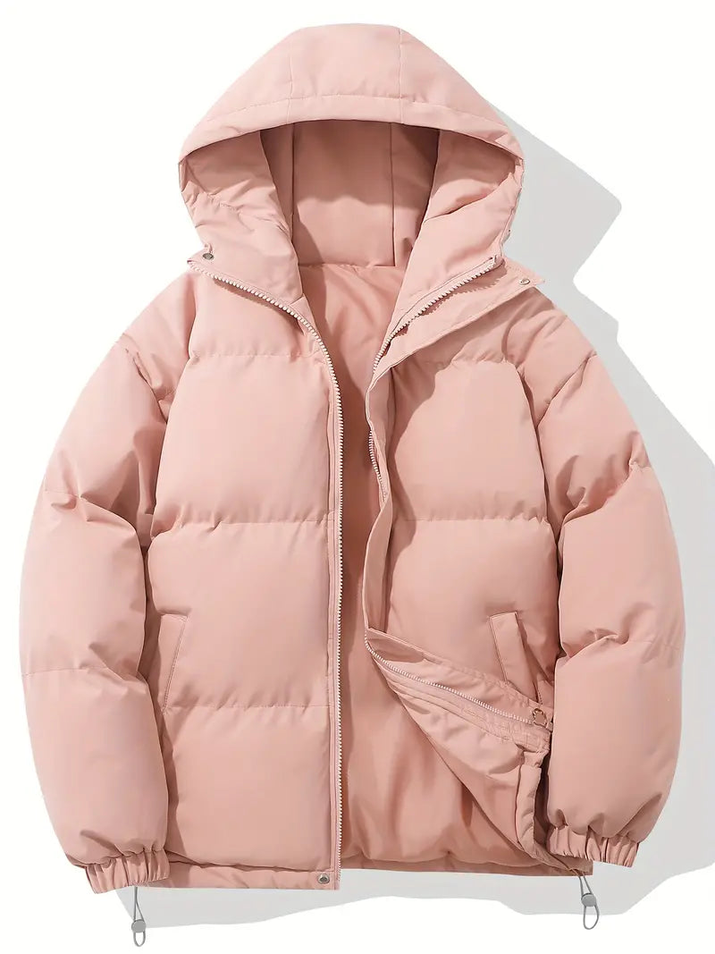 Brigitte | Women's Cropped Hooded Puffer with Oversized Body