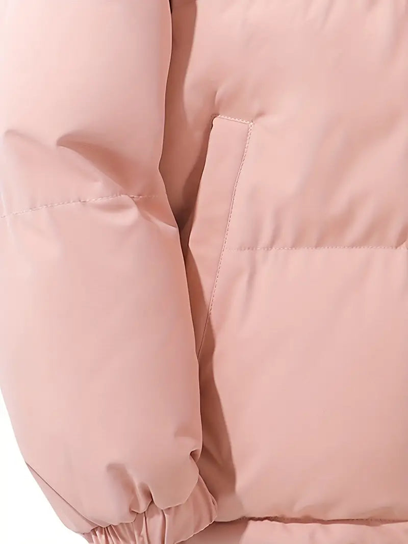 Brigitte | Women's Cropped Hooded Puffer with Oversized Body