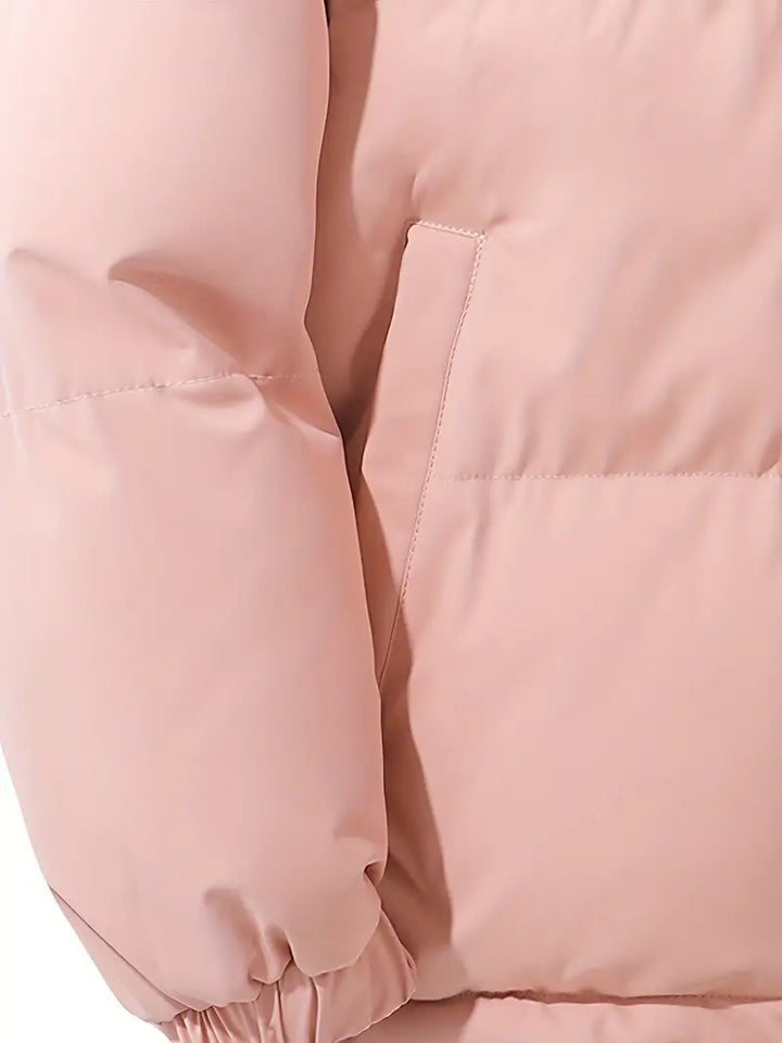 Brigitte | Women's Cropped Hooded Puffer with Oversized Body