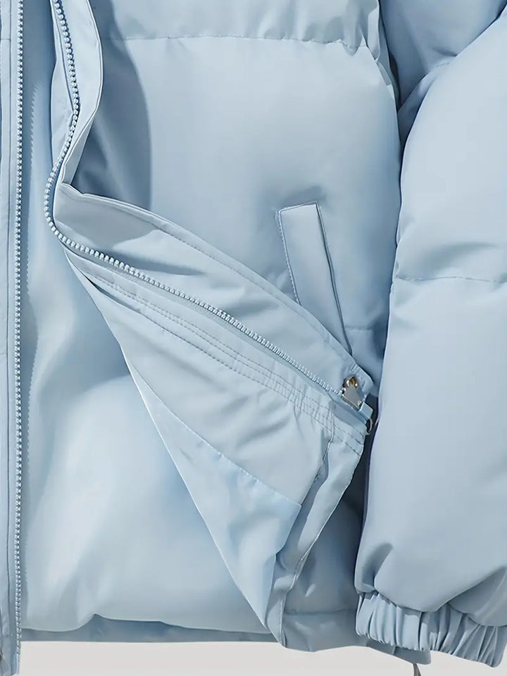 Brigitte | Women's Cropped Hooded Puffer with Oversized Body
