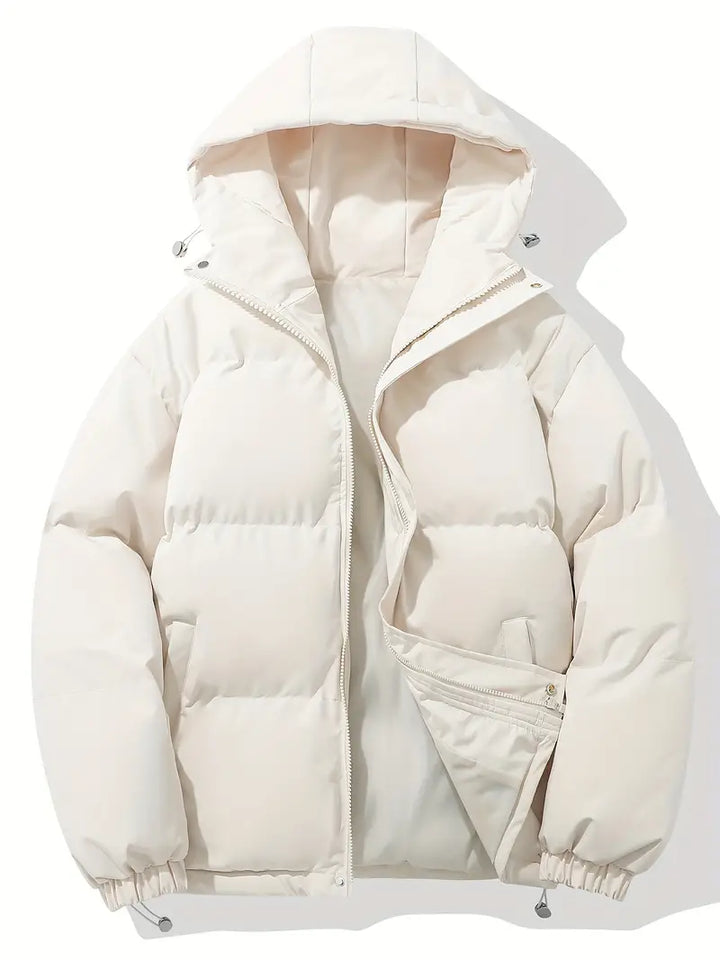 Brigitte | Women's Cropped Hooded Puffer with Oversized Body
