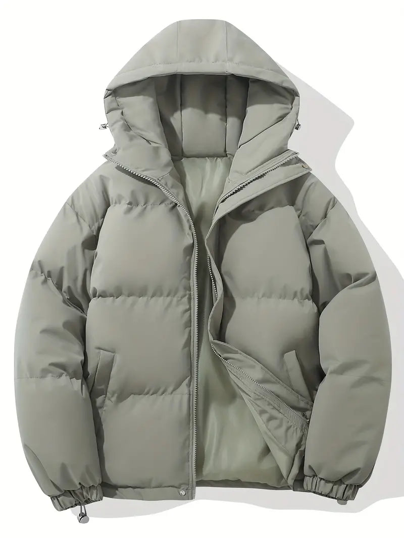 Brigitte | Women's Cropped Hooded Puffer with Oversized Body