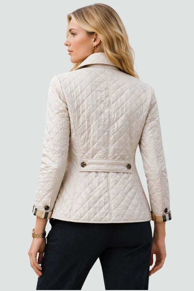 Blandine | Women's Diamond-Quilted Collarless Jacket