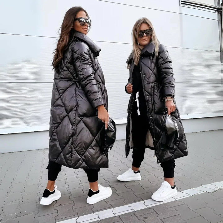 Violette | Women's Long Puffer Coat with Oversized Quilting