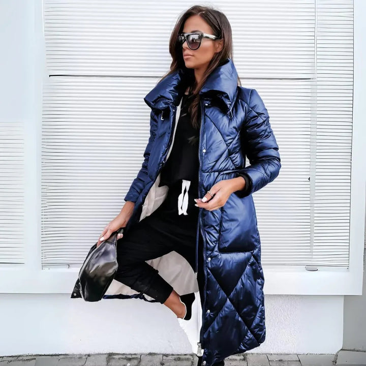 Violette | Women's Long Puffer Coat with Oversized Quilting