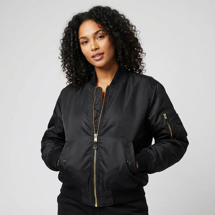 Yseult | Women's Bomber Jacket with Sleeve Pocket