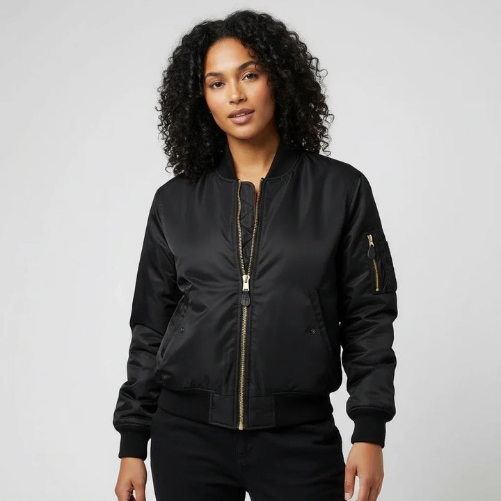 Yseult | Women's Bomber Jacket with Sleeve Pocket
