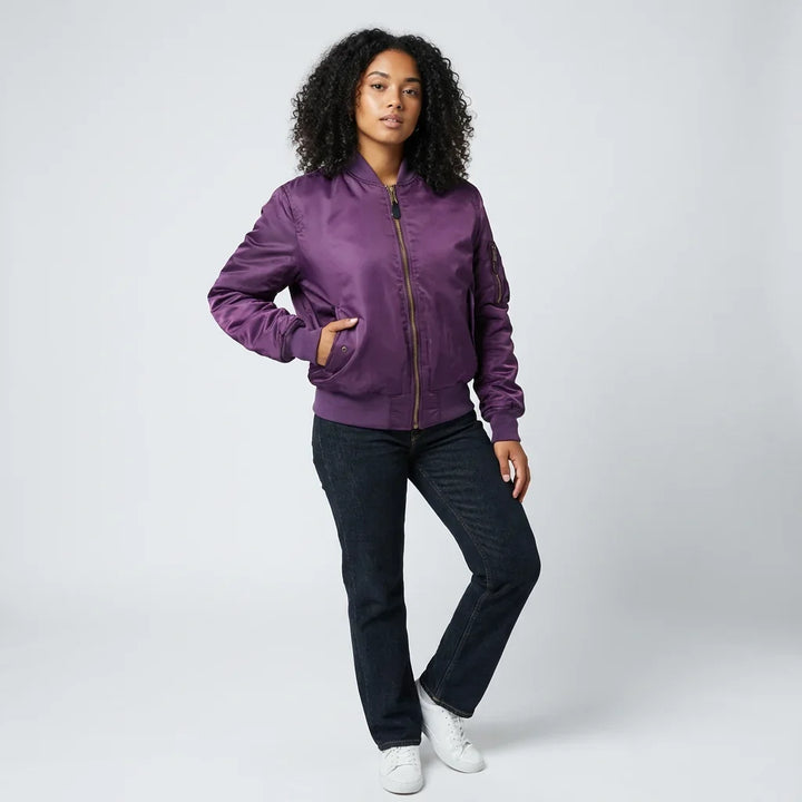 Yseult | Women's Bomber Jacket with Sleeve Pocket