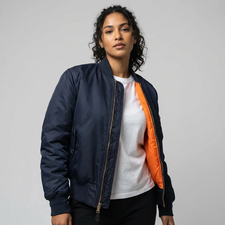 Yseult | Women's Bomber Jacket with Sleeve Pocket