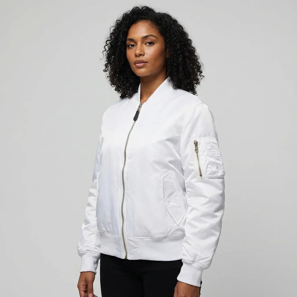 Yseult | Women's Bomber Jacket with Sleeve Pocket