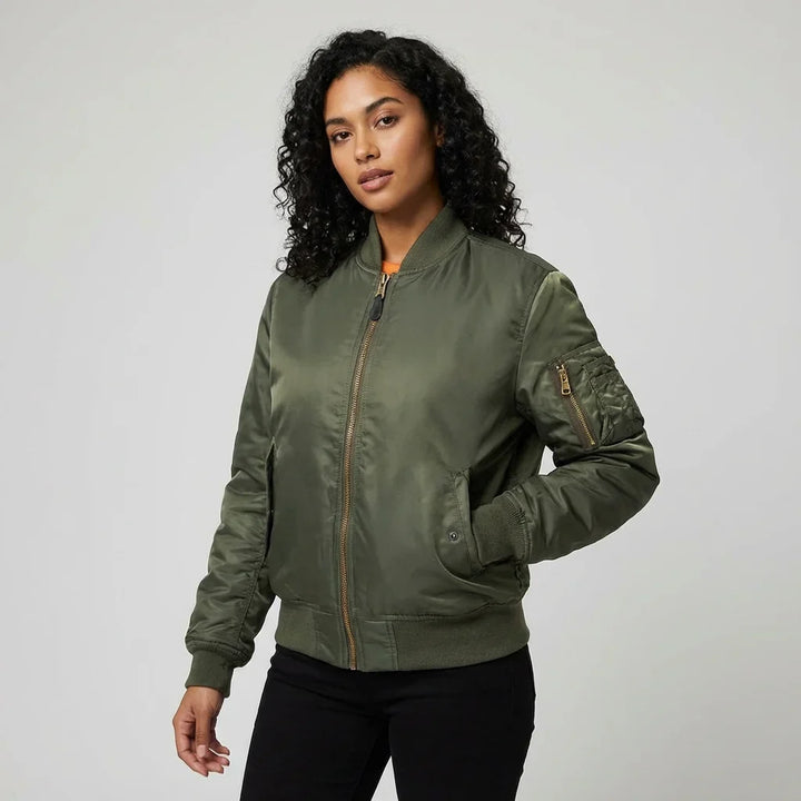 Yseult | Women's Bomber Jacket with Sleeve Pocket