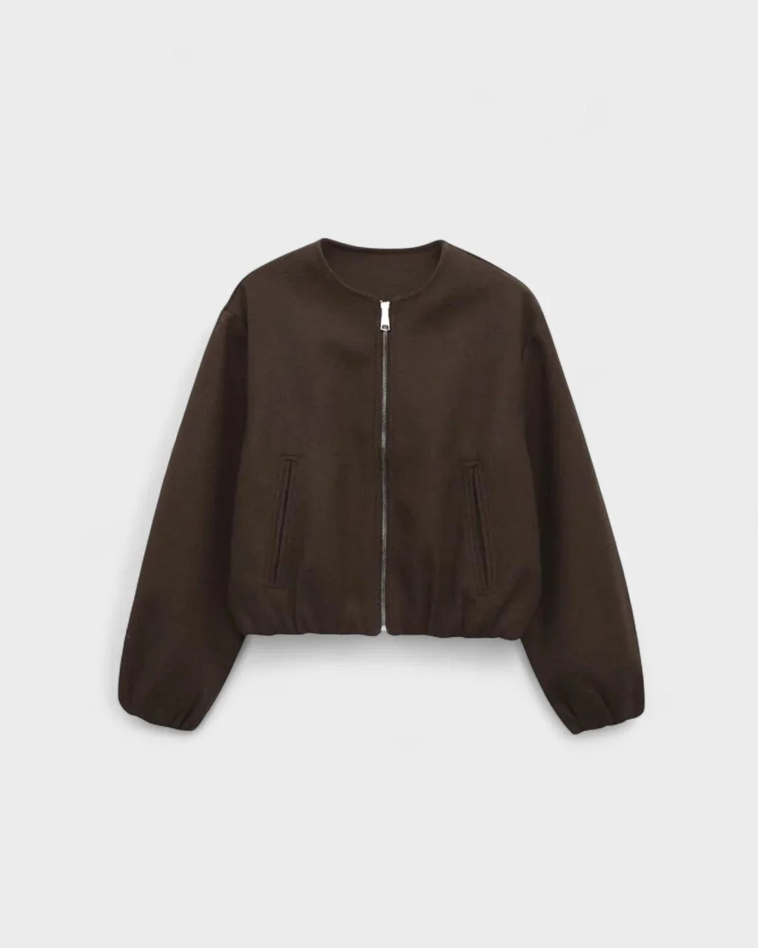 Josseline | Women's Cropped Bomber Jacket with Balloon Sleeves