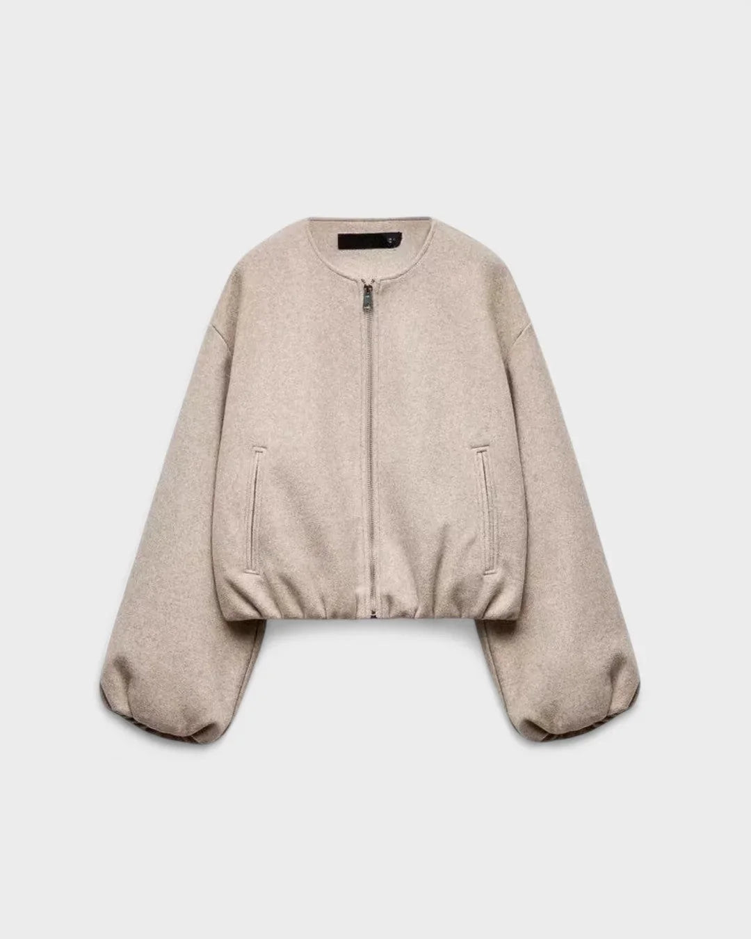 Josseline | Women's Cropped Bomber Jacket with Balloon Sleeves