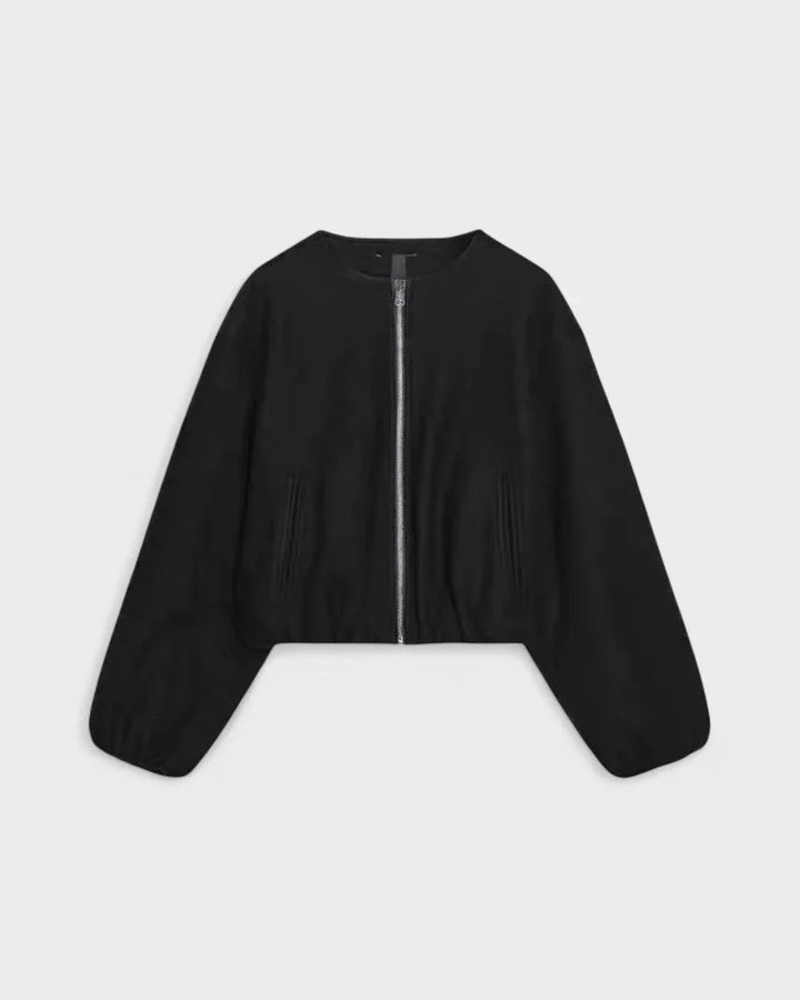 Josseline | Women's Cropped Bomber Jacket with Balloon Sleeves