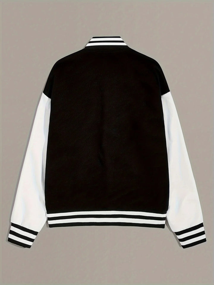 Helene | Women's Varsity Jacket with Contrast Sleeves