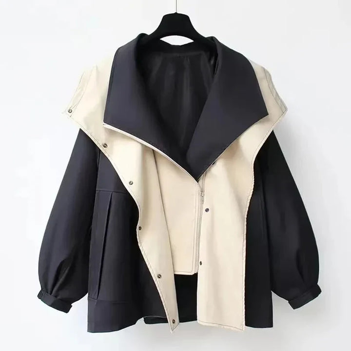 Armelle | Women's Oversized Colourblock Hooded Jacket