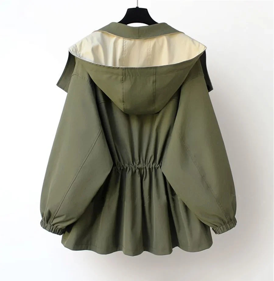 Armelle | Women's Oversized Colourblock Hooded Jacket