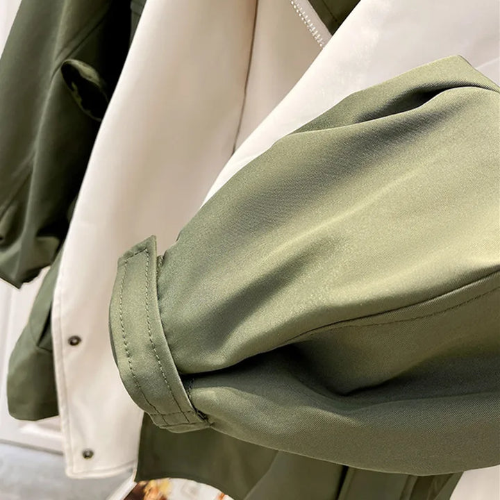 Armelle | Women's Oversized Colourblock Hooded Jacket