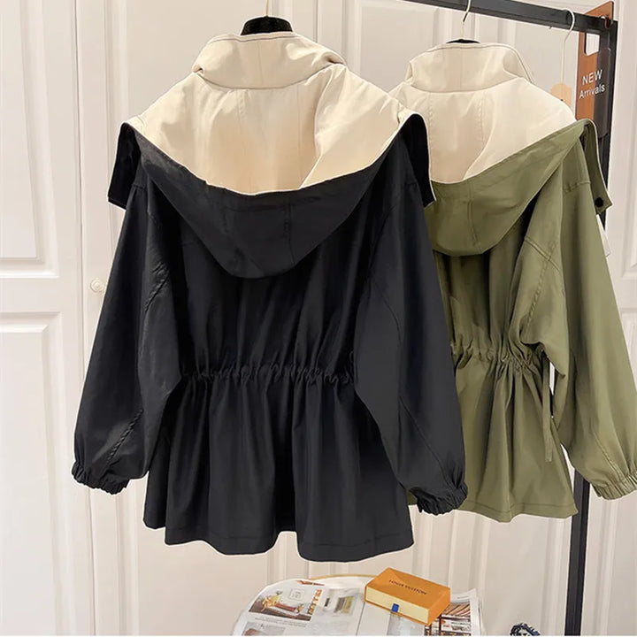 Armelle | Women's Oversized Colourblock Hooded Jacket
