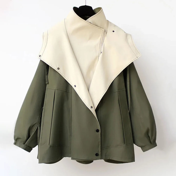 Armelle | Women's Oversized Colourblock Hooded Jacket