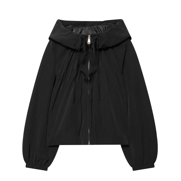 Ariane | Women's Cropped Hooded Windbreaker with Drawcord Hem