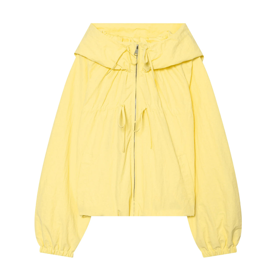 Ariane | Women's Cropped Hooded Windbreaker with Drawcord Hem