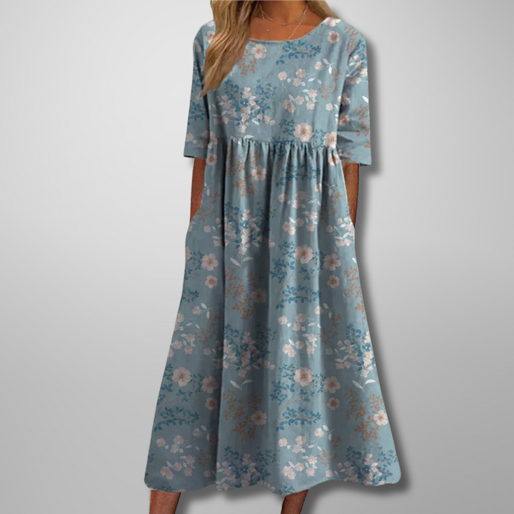 womens-a-line-woven-midi-dress-with-scoop-neck-and-empire-seam-5