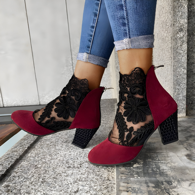 womens-ankle-synthetic-bootie-heels-with-lace-panels-and-back-zipper-7