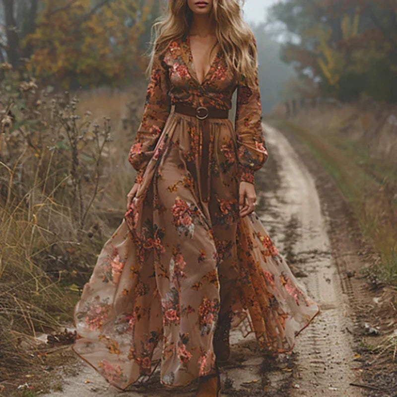 womens-bohemian-embroidered-maxi-dress-with-button-front-and-waist-tie-4