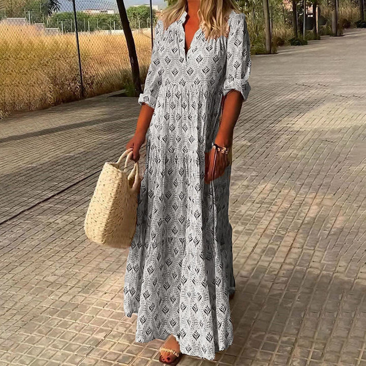 womens-boho-woven-maxi-dress-with-split-neck-and-roll-tab-sleeves-3