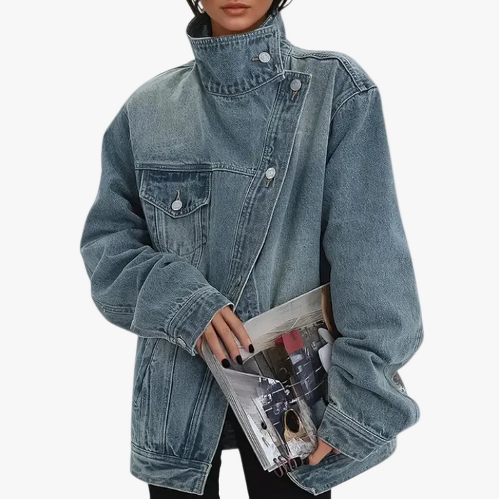 womens-casual-denim-jacket-with-asymmetric-buttons-and-stand-collar-1