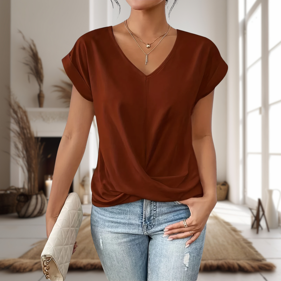 womens-casual-knit-t-shirt-with-v-neck-and-twist-hem-4