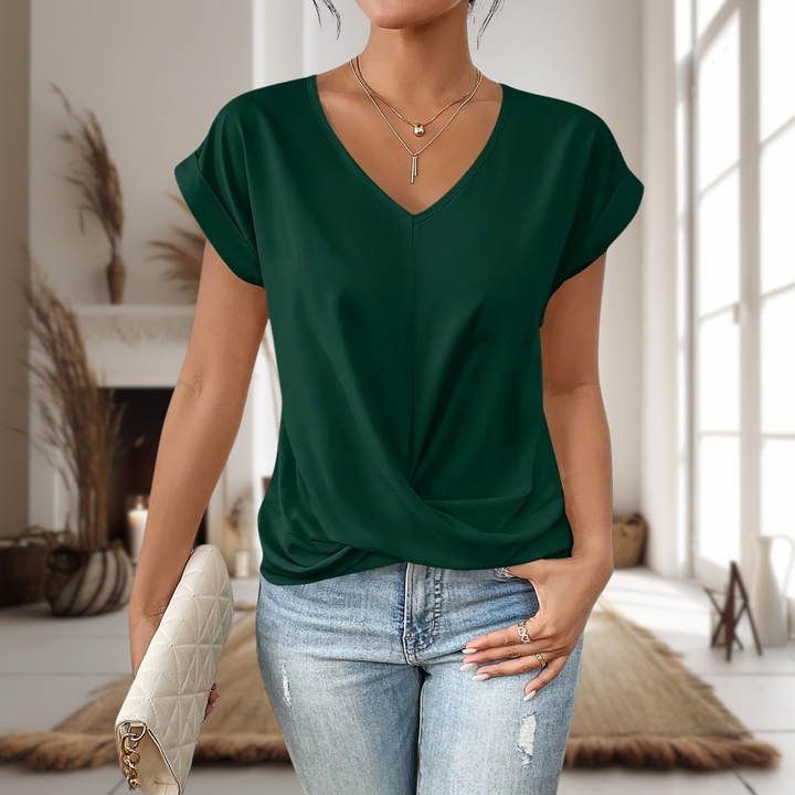 womens-casual-knit-t-shirt-with-v-neck-and-twist-hem-7