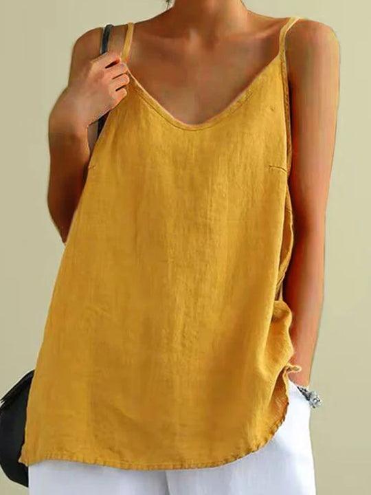 womens-casual-linen-blend-cami-top-with-v-neck-and-spaghetti-straps-3
