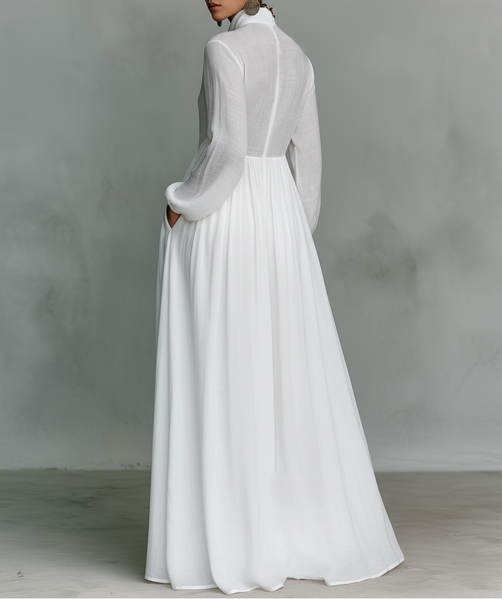 womens-casual-linen-blend-maxi-dress-with-high-collar-and-button-front-2